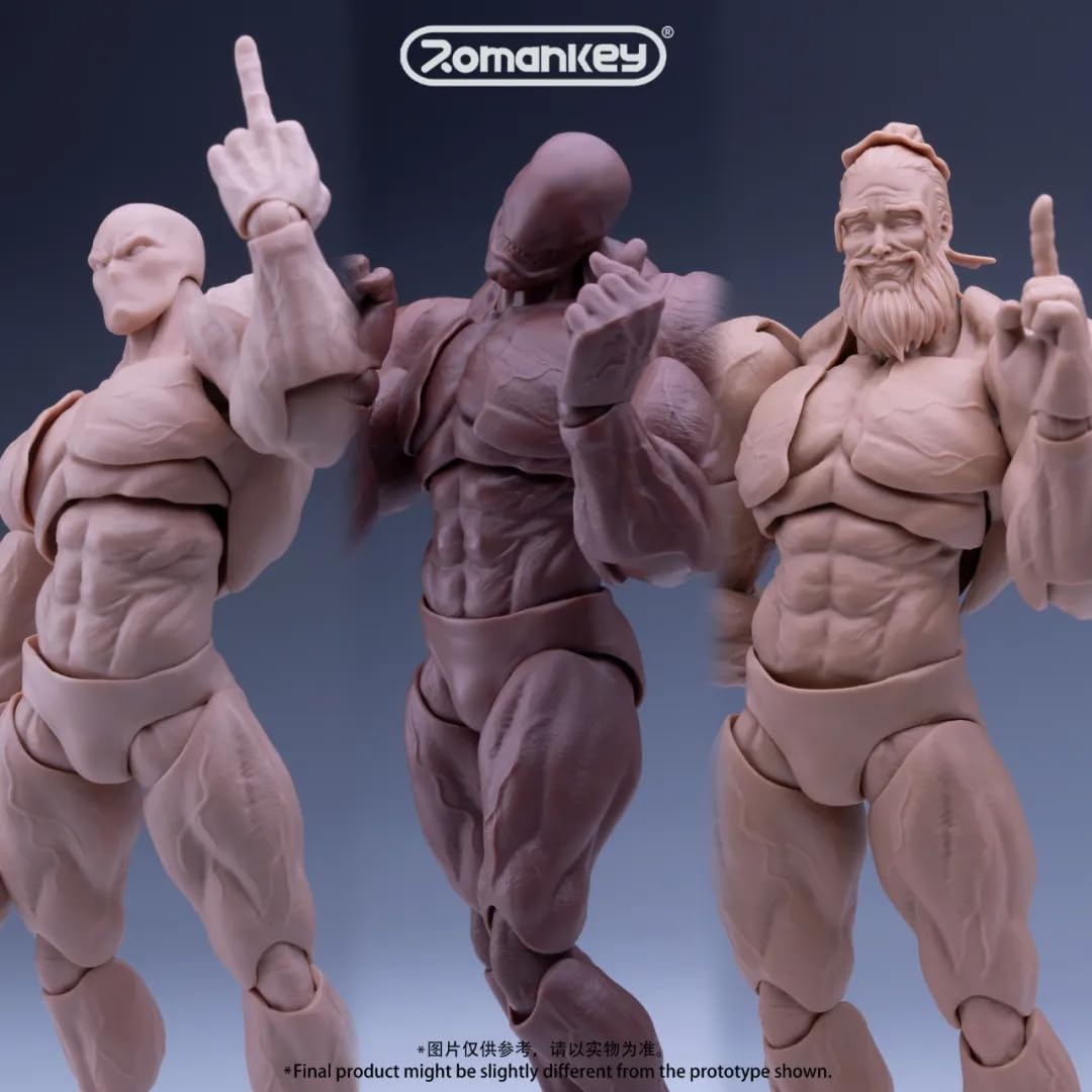 Amazon.co.jp: LEBOO Romankey 1/12 超可動 男性 素体 フィギュア
